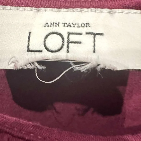 Ann Taylor loft Sleeveless maroon Pink Dress MEDIUM pit to pit 16in length 36in - Picture 3 of 5